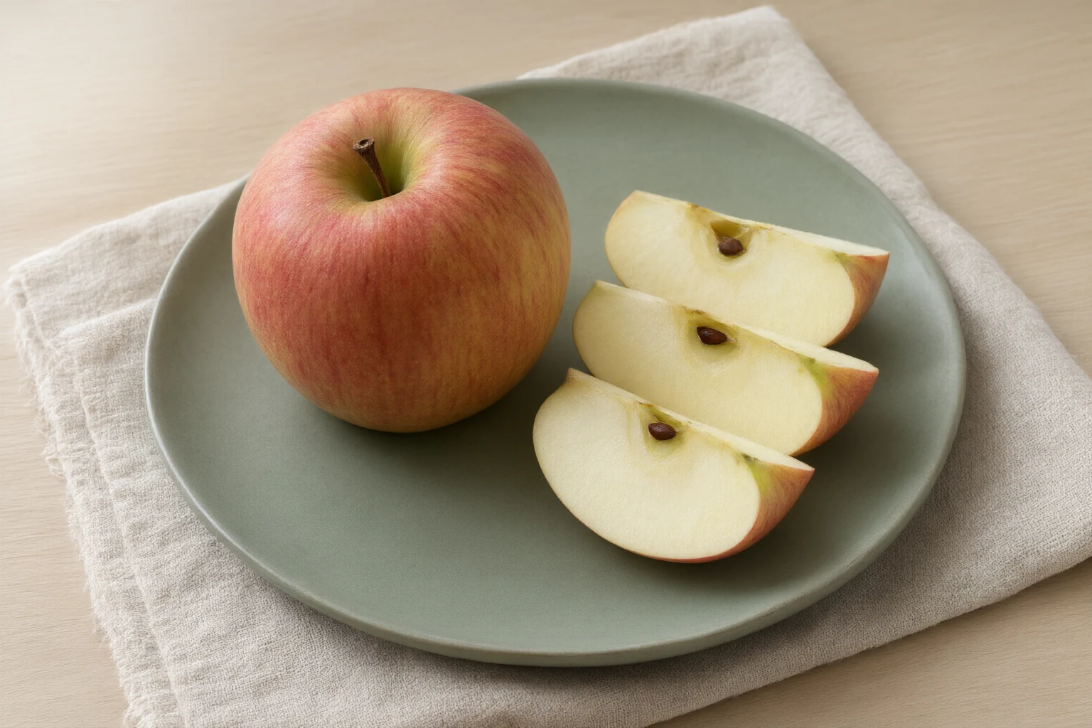 Apple Slices with Peanut Butter
