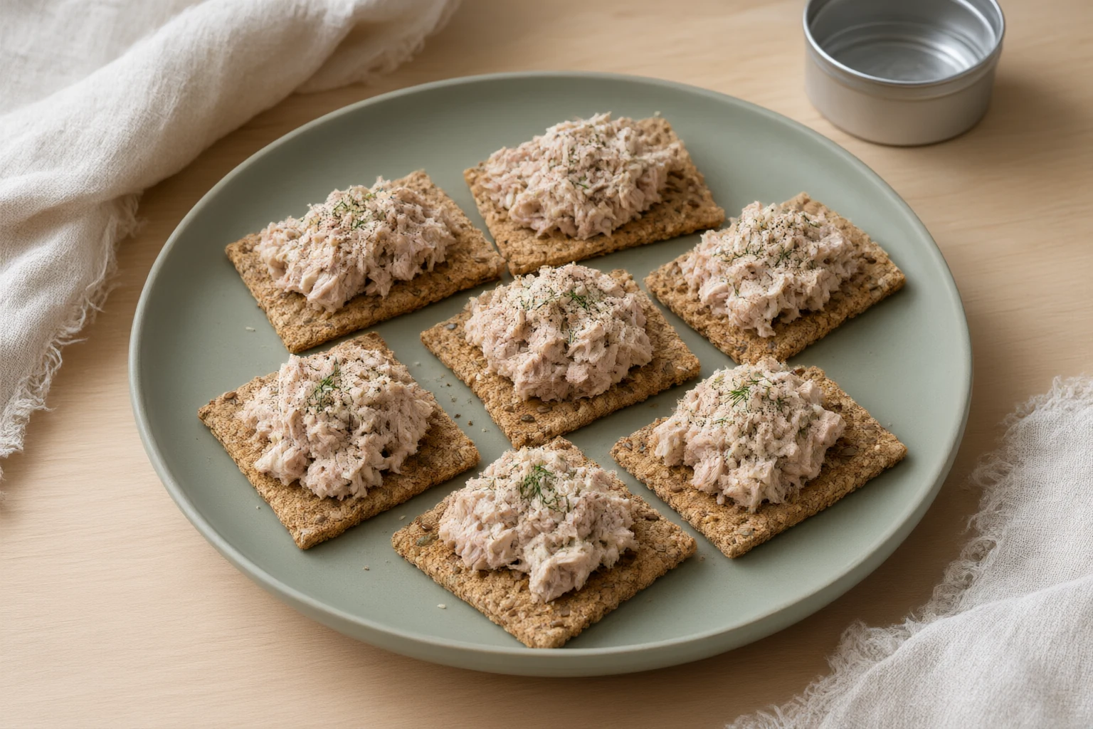 Tuna on Crackers