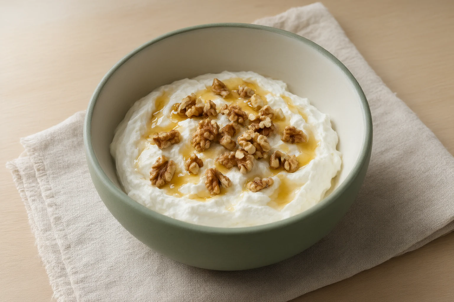 Greek Yogurt with Honey and Walnuts